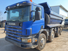Scania 124L 420 8x4 SKLÁPĚČ